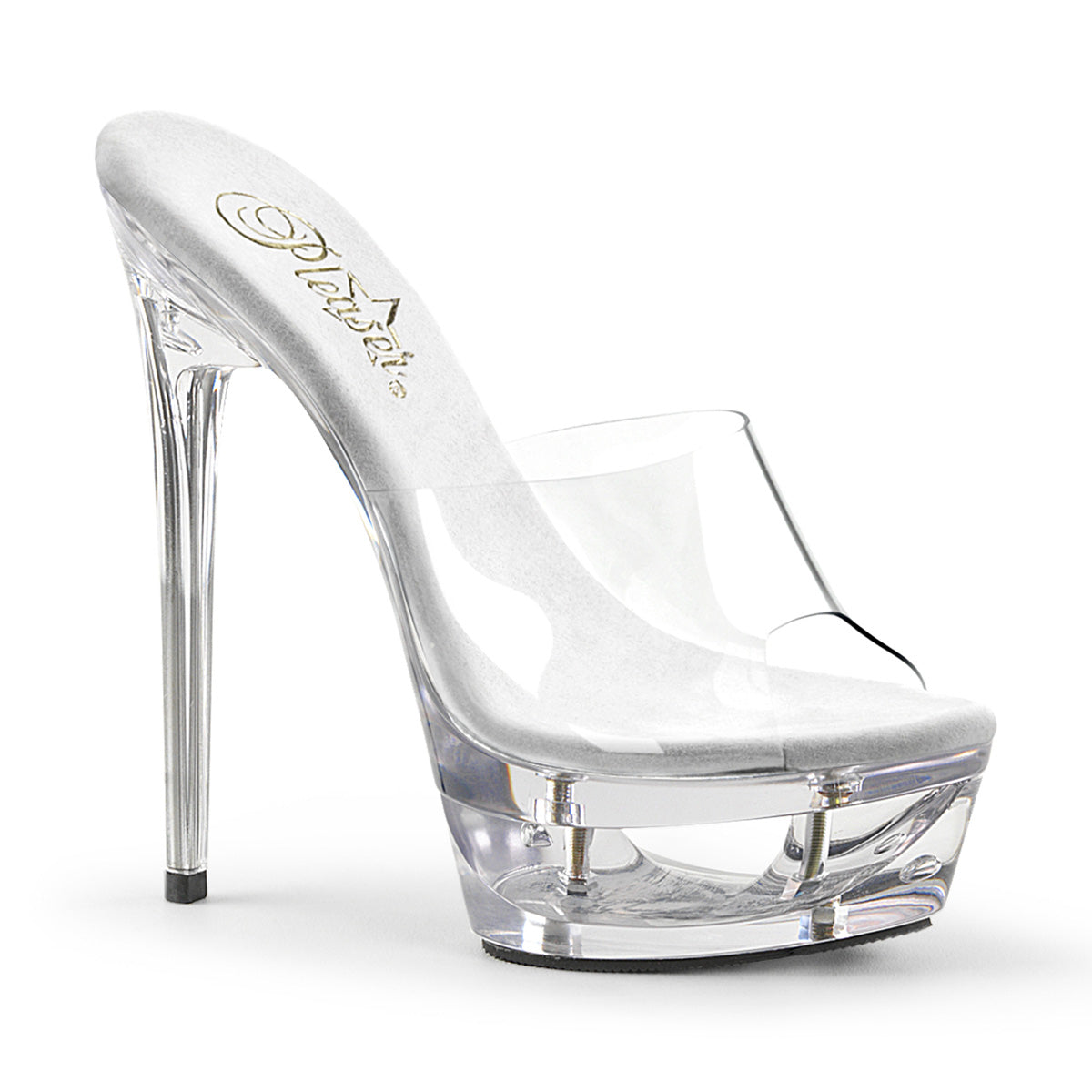 ECLIPSE-601 Pleaser 6.5" Heel Clear Pole Dancing Platforms-Pleaser- Sexy Shoes
