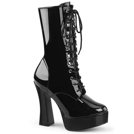 ELECTRA-1020 5 Inch Heel Black Patent Pole Dancing Platforms-Pleaser- Sexy Shoes