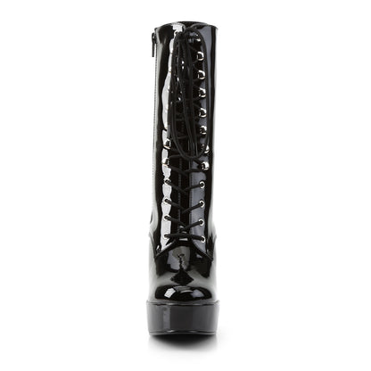 ELECTRA-1020 5 Inch Heel Black Patent Pole Dancing Platforms-Pleaser- Sexy Shoes Alternative Footwear
