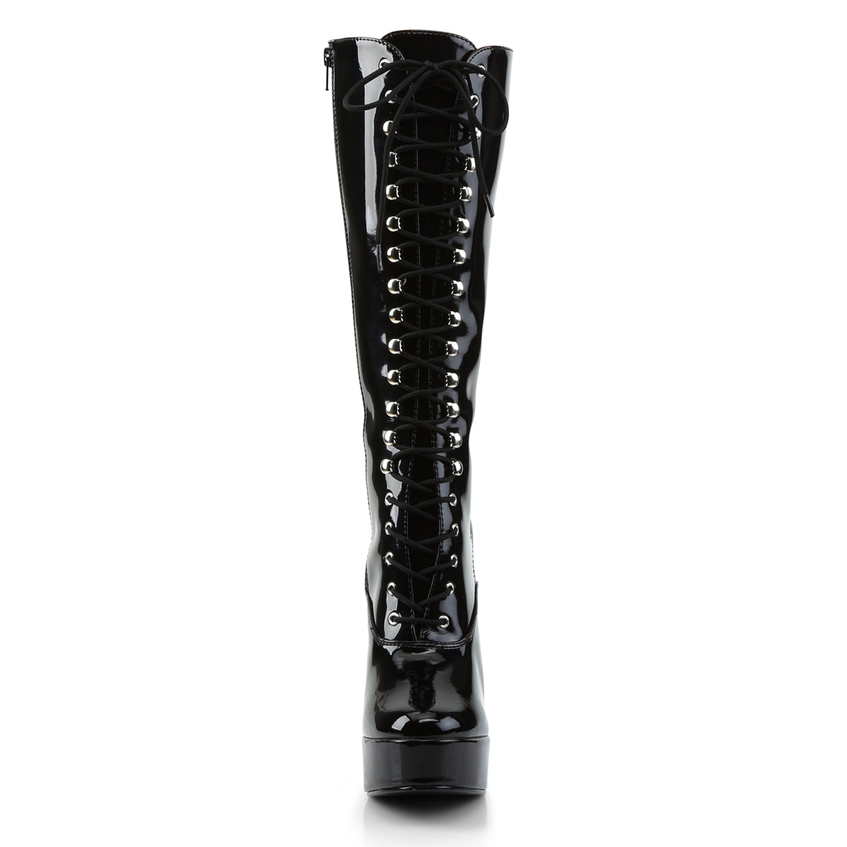 ELECTRA-2020 5 Inch Heel Black Patent Pole Dancing Platforms-Pleaser- Sexy Shoes Alternative Footwear