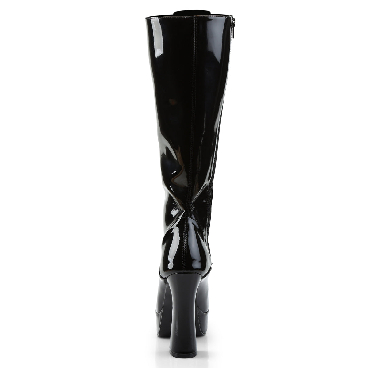 ELECTRA-2020 5 Inch Heel Black Patent Pole Dancing Platforms-Pleaser- Sexy Shoes Fetish Footwear
