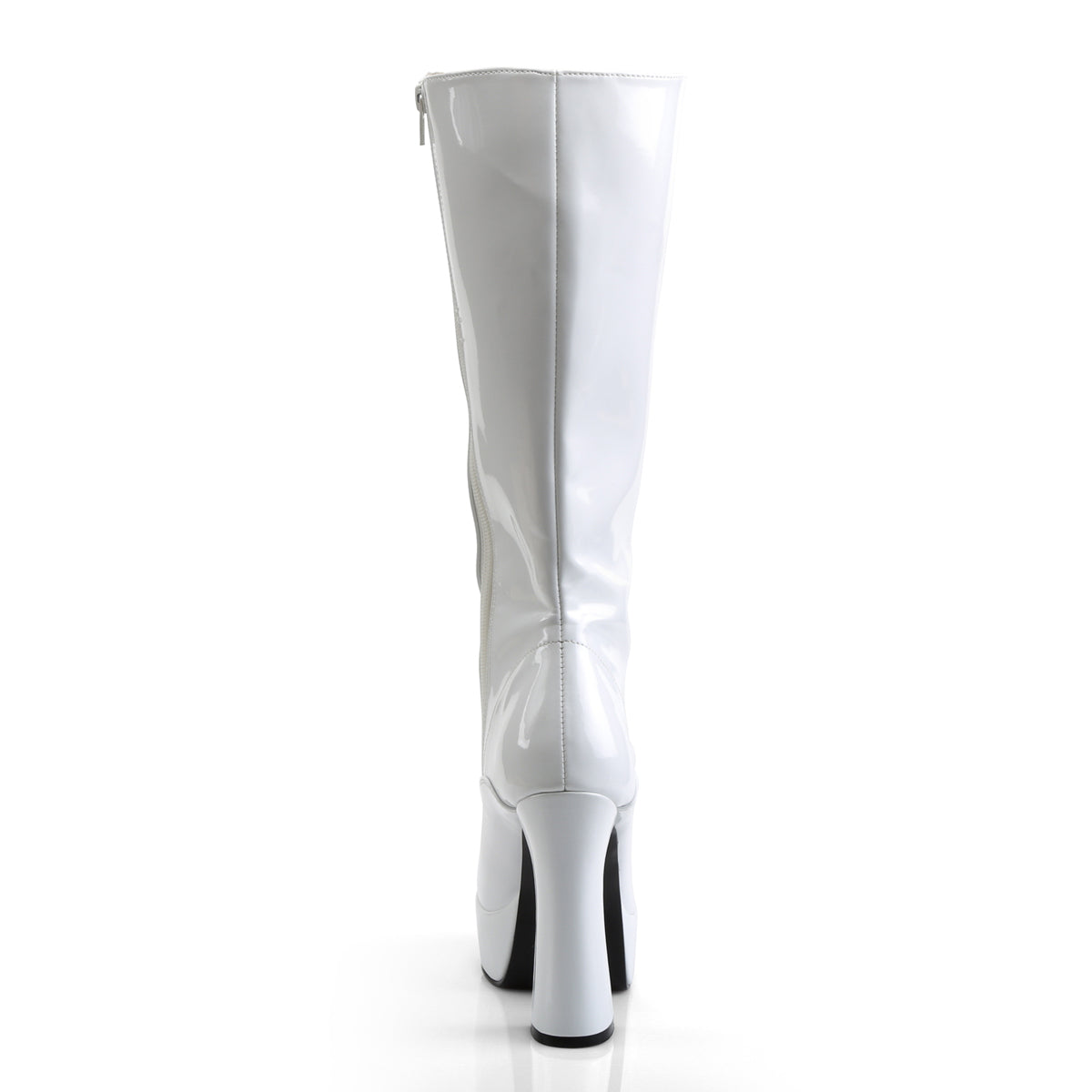 ELECTRA-2020 5 Inch Heel White Patent Pole Dancing Platforms-Pleaser- Sexy Shoes Fetish Footwear