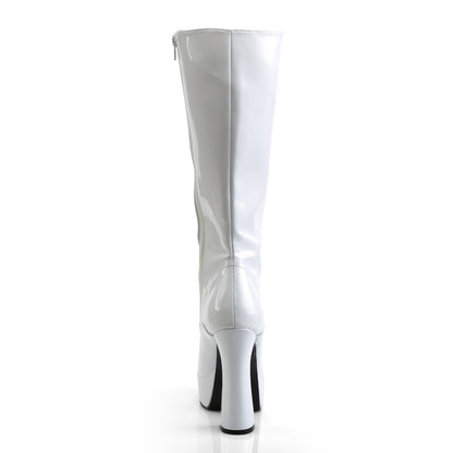 ELECTRA-2020 5 Inch Heel White Patent Pole Dancing Platforms-Pleaser- Sexy Shoes Fetish Footwear