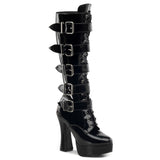 Black 5 Inch Sexy Gogo Knee High Boots -  Pleaser ELECTRA-2042