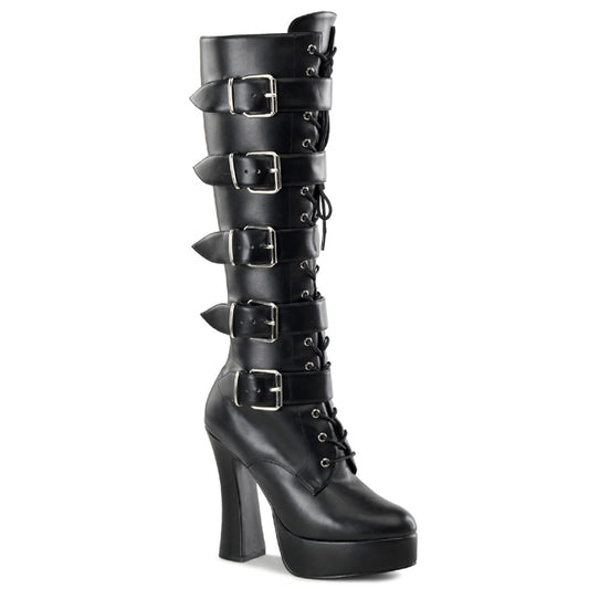 ELECTRA-2042 Pleaser 5 Inch Heel Black Pole Dancer Platforms-Pleaser- Sexy Shoes