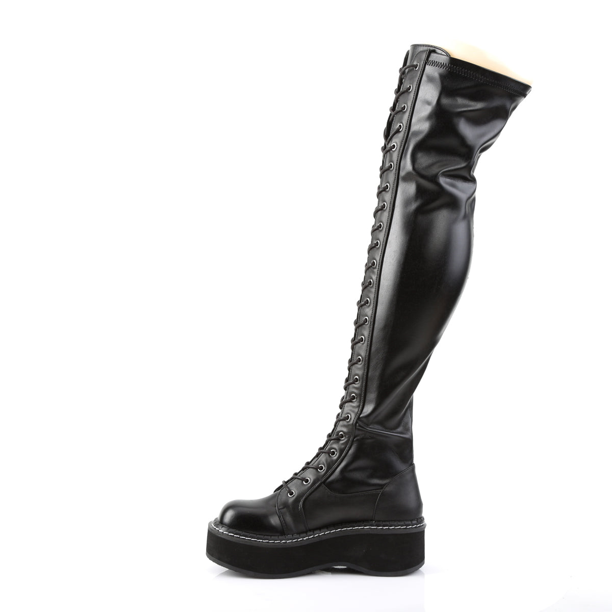 emily 377 demonia footwear womens over the knee boots
