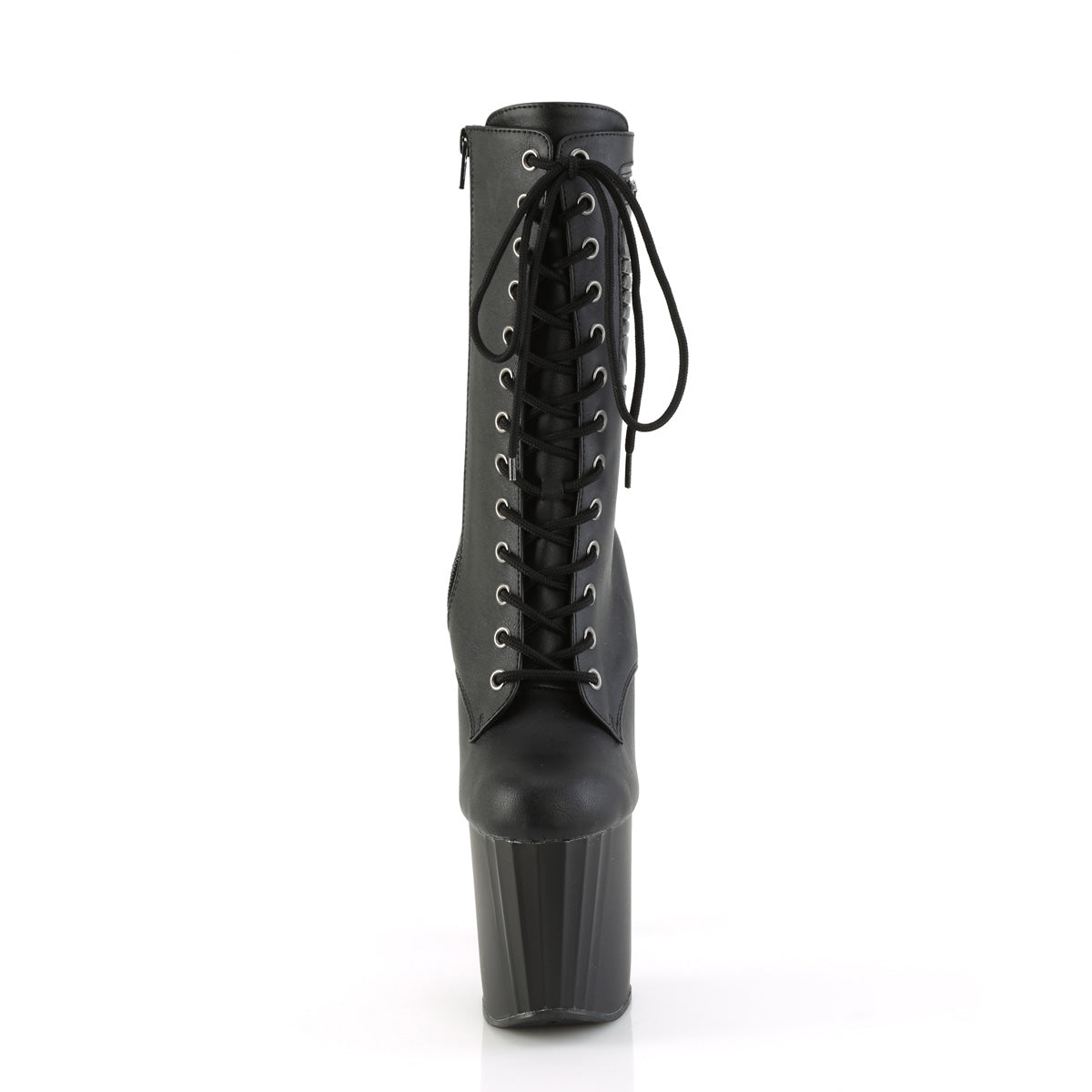enchant 1040pk pleaser sexy footwear blk faux le blk matte