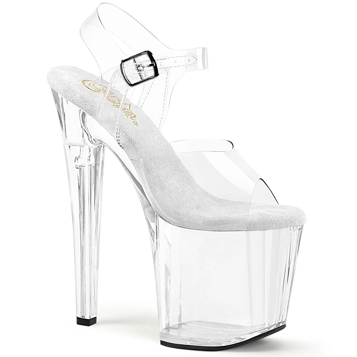 ENCHANT-708 Pleaser Transparent Platforms Sandals (Exotic Dancing)