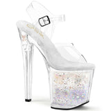 ENCHANT-708AQUA-02 Pleaser 8 Inch Heel Pole Dancing Shoes