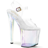 ENCHANT-708HT Pleaser Transparent 8 Inch Heel Holo Pole Dancing Shoes