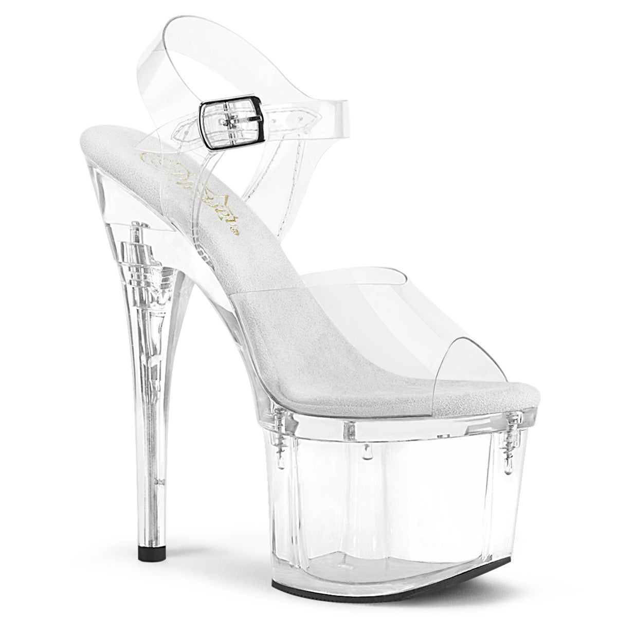 Clear 7 Inch Pole Dancing Platform Shoes -  Pleaser ESTEEM-708