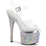 ESTEEM-708DM Pleaser 7 Inch Rhinestone Bling High Heel Stripper Shoes