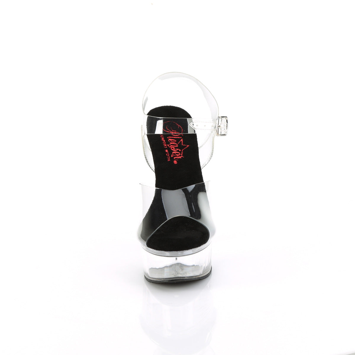 excite 608 pleaser sexy footwear clr blk clr
