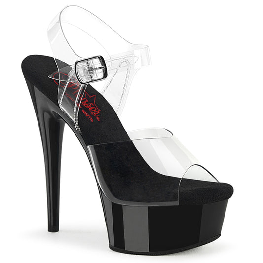 EXCITE-608 Pleaser 6 Inch Heel Strippers Ankle Strap Shoes