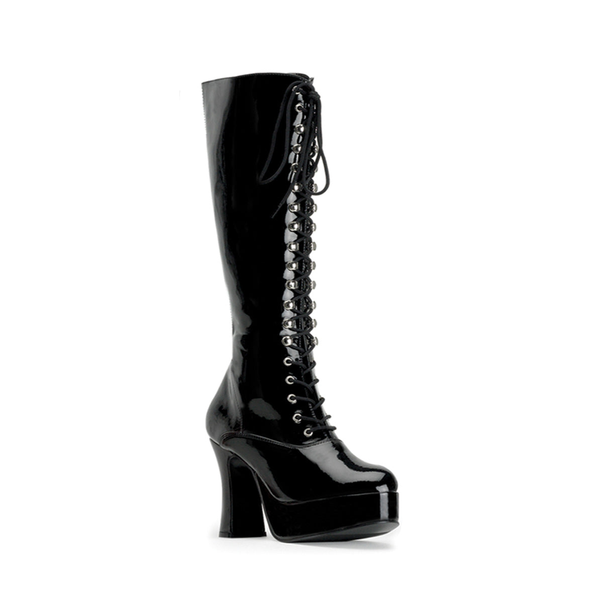 EXOTICA-2020 Pleasers Funtasma 4 Inch Heel Black Patent Women's Boots