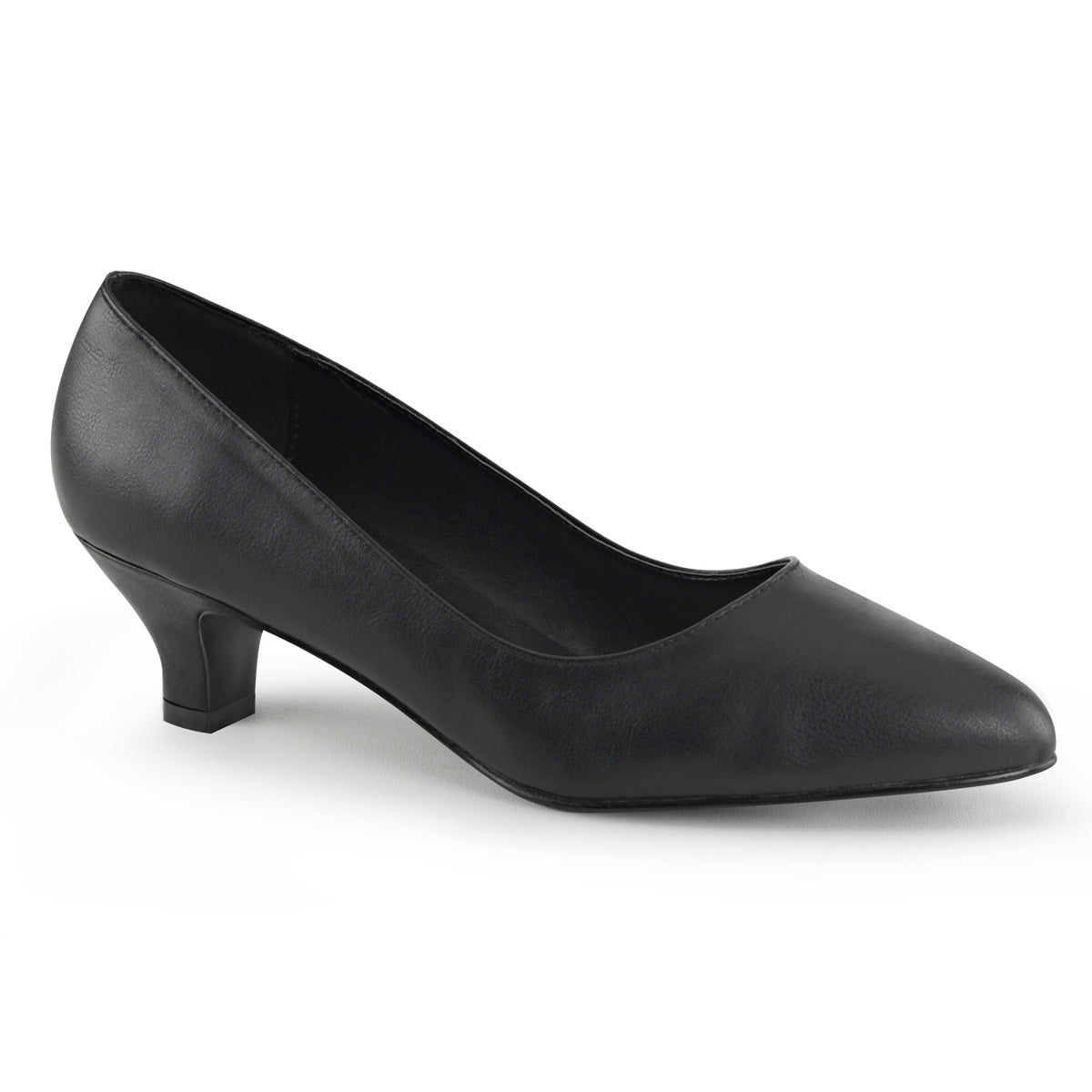 FAB-420 Pleaser Large Size Ladies Shoes 2 Inch Heel Black Fetish Footwear
