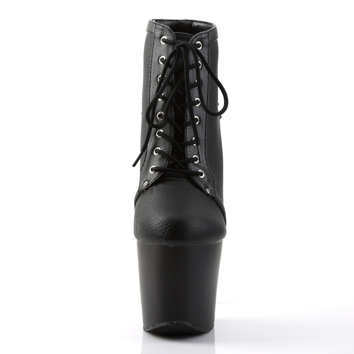 fearless 700 28 pleaser sexy shoes 7 inch heel 3 1 4 inch platforms lace up ankle bootsie