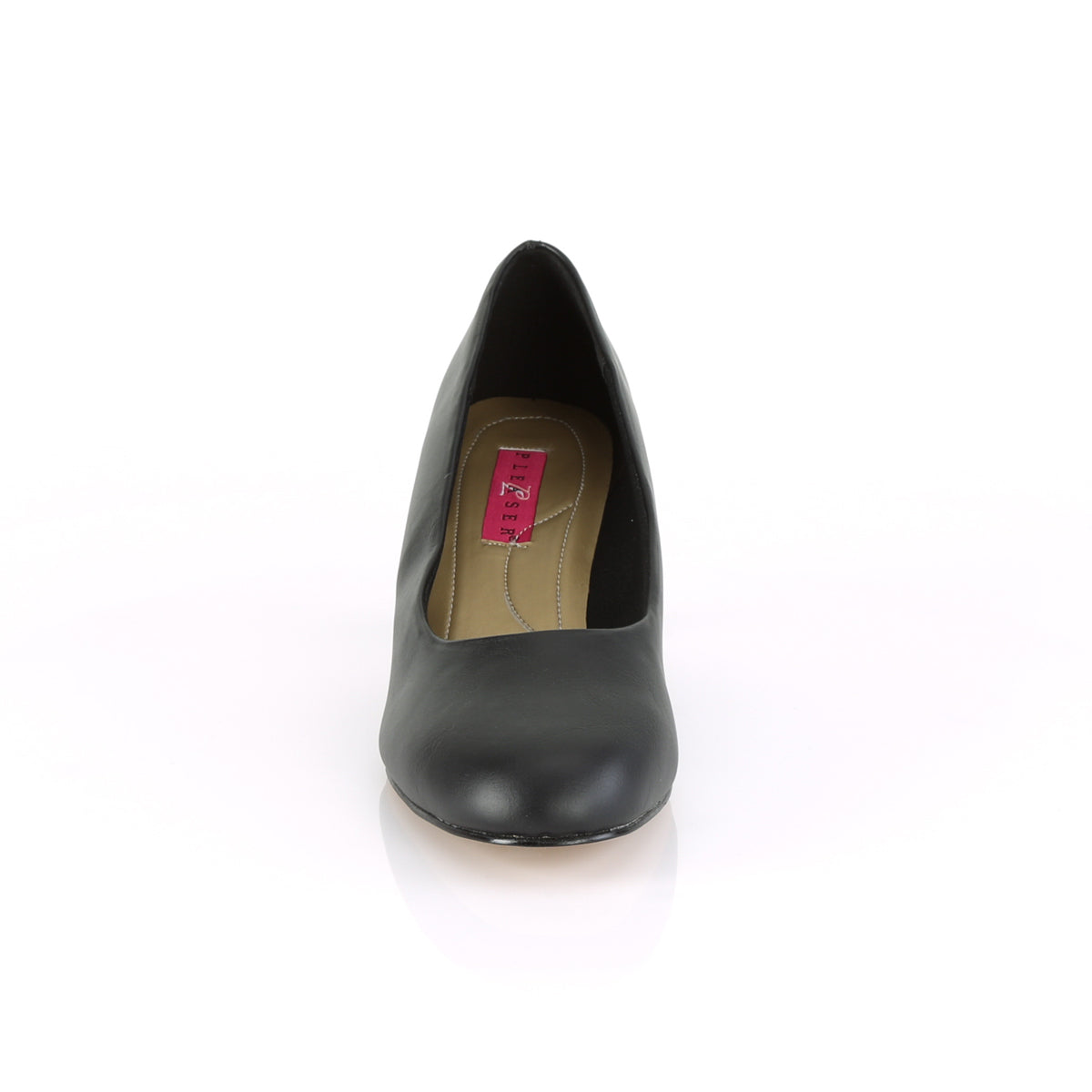 FEFE-01 Pleaser Pink Label 2.5 Inch Heel Black Fetish Shoes-Pleaser Pink Label- Drag Queen Shoes