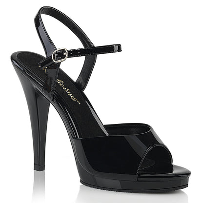 Flair-409 Fabulicious 4,5-дюймовый каблук черный патент сексуальная обувь