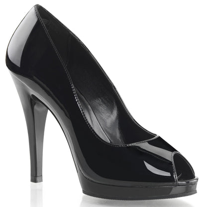 Flair-474 Fabulicious 4,5-дюймовый каблук черный сексуальная обувь