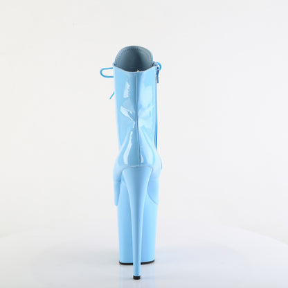 FLAMINGO-1020 Light Blue Pleaser Pole Dancing Ankle Boots