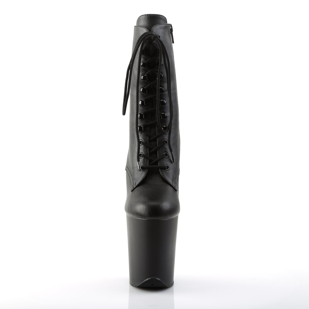 FLAMINGO-1020 Pleaser 8 Inch Heel Black Pole Dancer Platform-Pleaser- Sexy Shoes Alternative Footwear