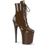 FLAMINGO-1020 Pleaser Ankle/Mid-Calf Boots Mocha