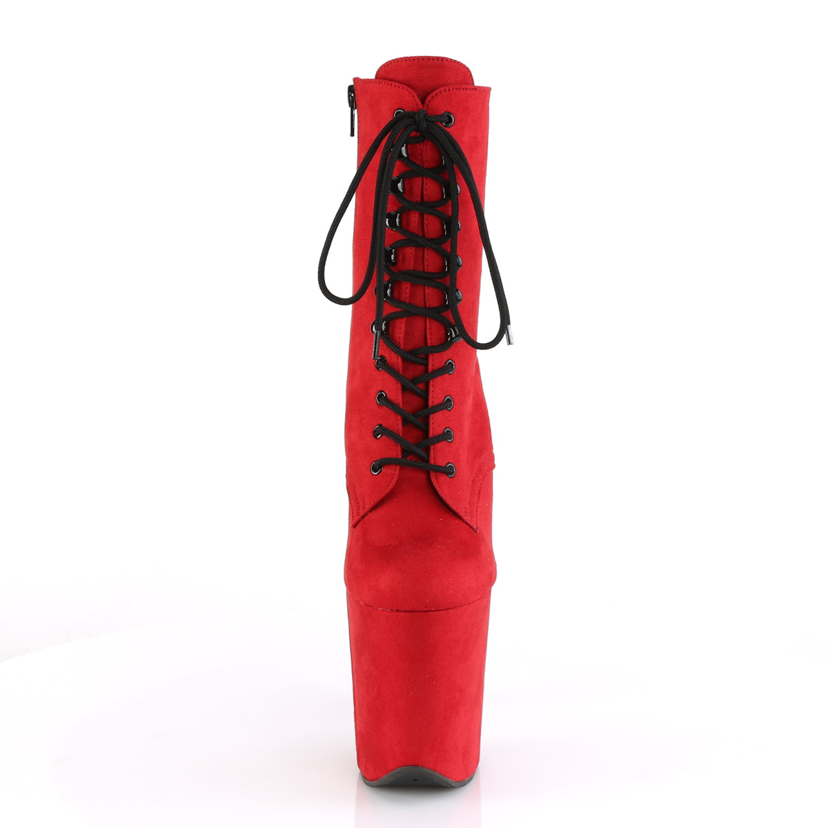 FLAMINGO-1020FS Pleaser 8 Inch Heel Red Pole Dancer Platform-Pleaser- Sexy Shoes Alternative Footwear