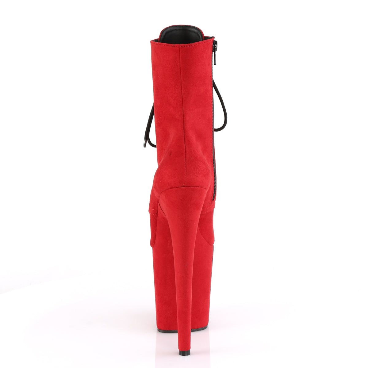 FLAMINGO-1020FS Pleaser 8 Inch Heel Red Pole Dancer Platform-Pleaser- Sexy Shoes Fetish Footwear