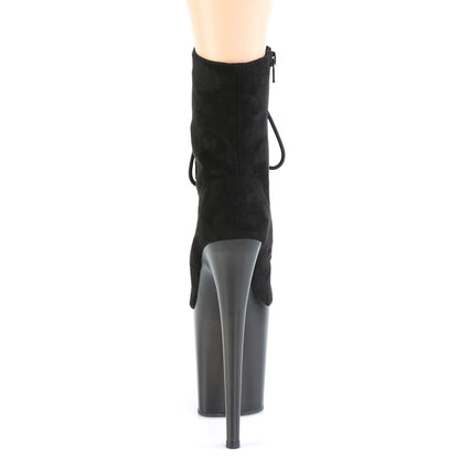 FLAMINGO-1020FST Pleaser 8" Heel Black Pole Dancing Platform-Pleaser- Sexy Shoes Fetish Footwear