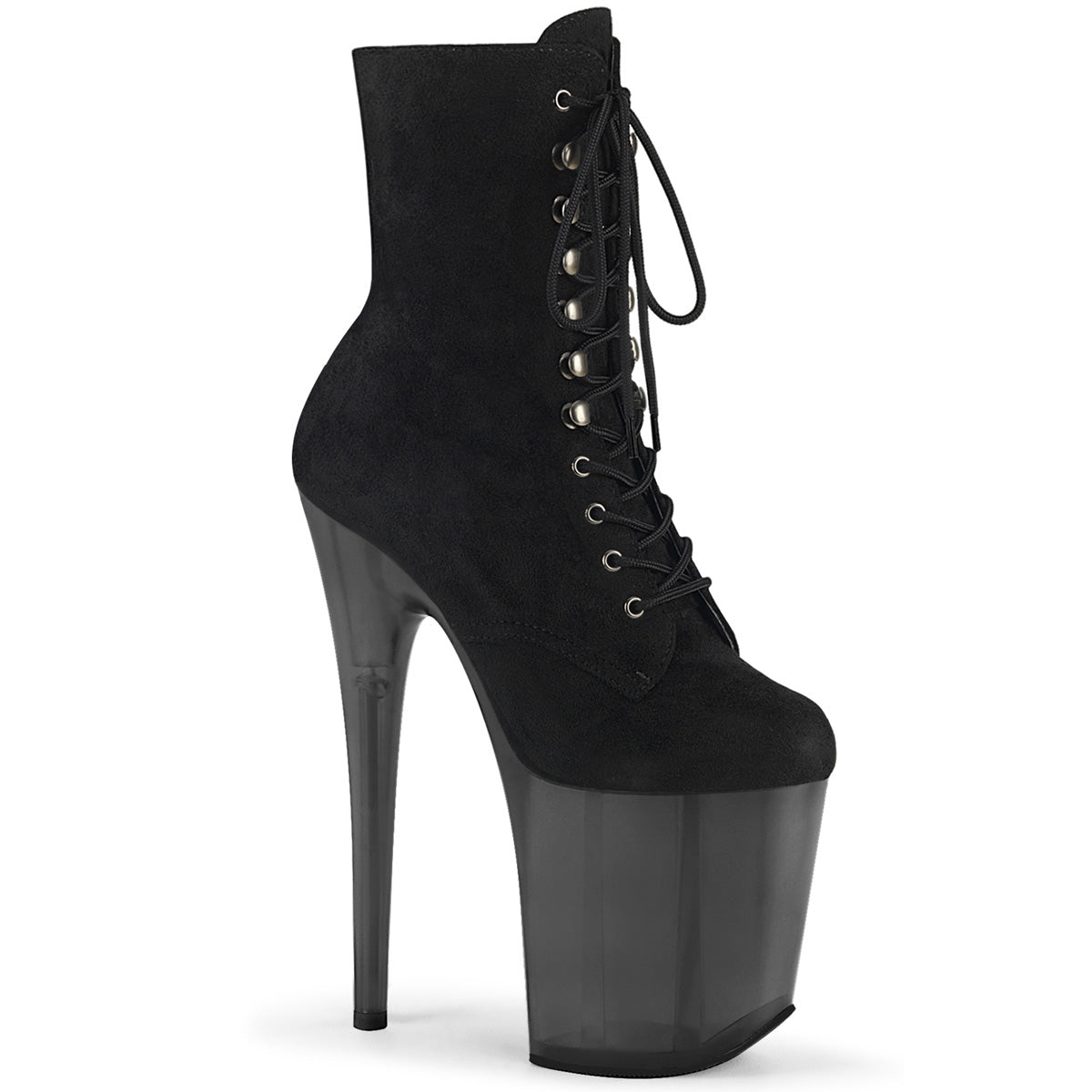 FLAMINGO-1020FST Pleaser 8" Heel Black Pole Dancing Platform-Pleaser- Sexy Shoes