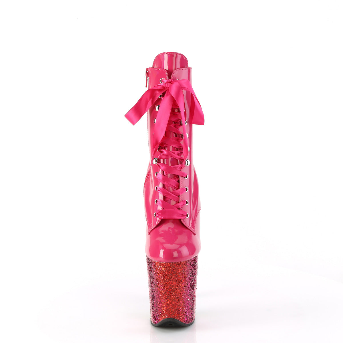 flamingo 1020hg pleaser h pink holo patent rainbow glitter shoes
