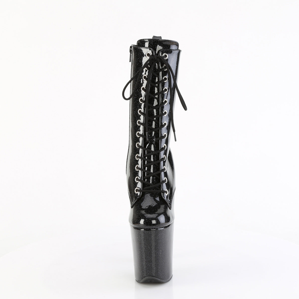 flamingo 1040gp pleaser sexy footwear blk glitter pat m