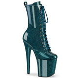 FLAMINGO-1040GP Pleaser 8 Inch Heel Ankle Boots Exotic Dancing