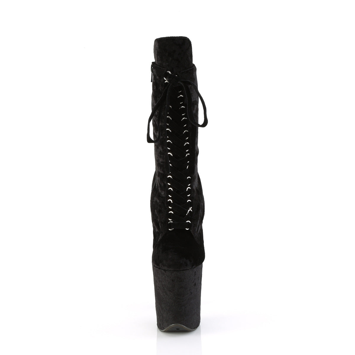 flamingo 1045vel pleaser sexy footwear blk velvet blk velvet