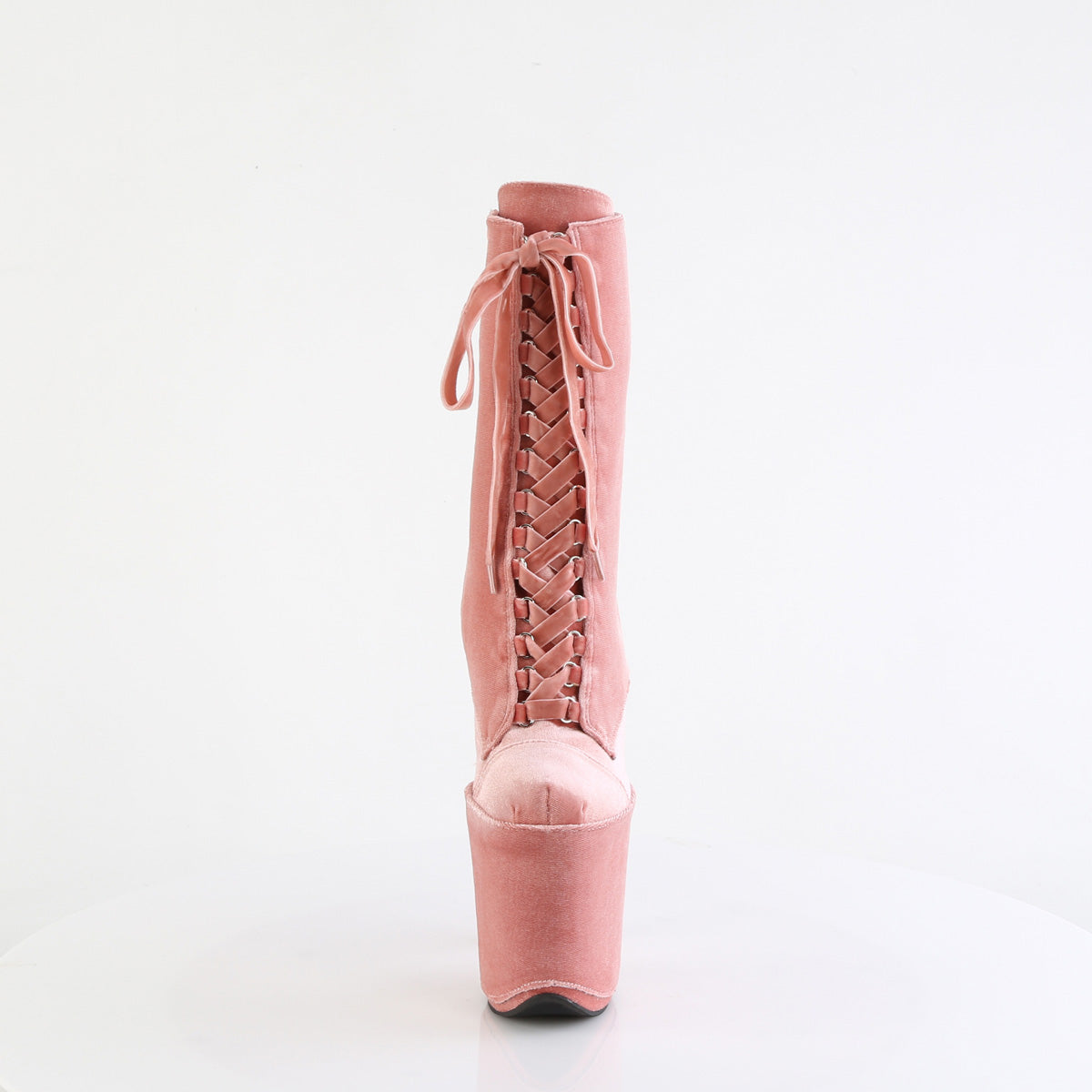 flamingo 1045vel pleaser sexy footwear dusty pink velvet m