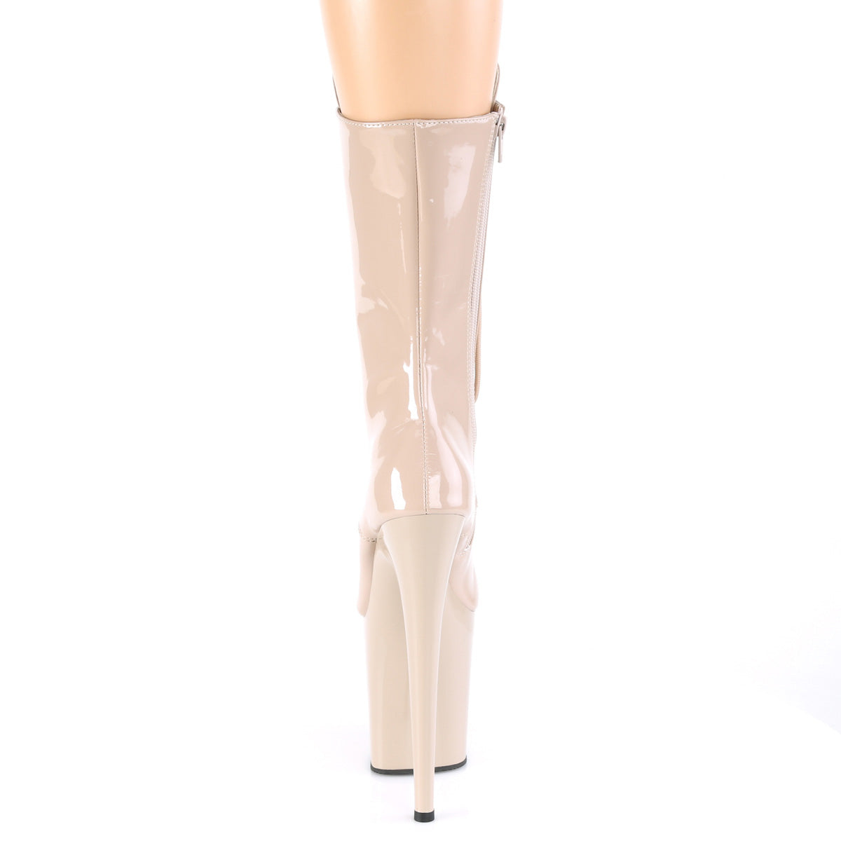 FLAMINGO-1050 8 Inch Heel Nude Patent Pole Dancing -Pleaser- Sexy Shoes Fetish Footwear