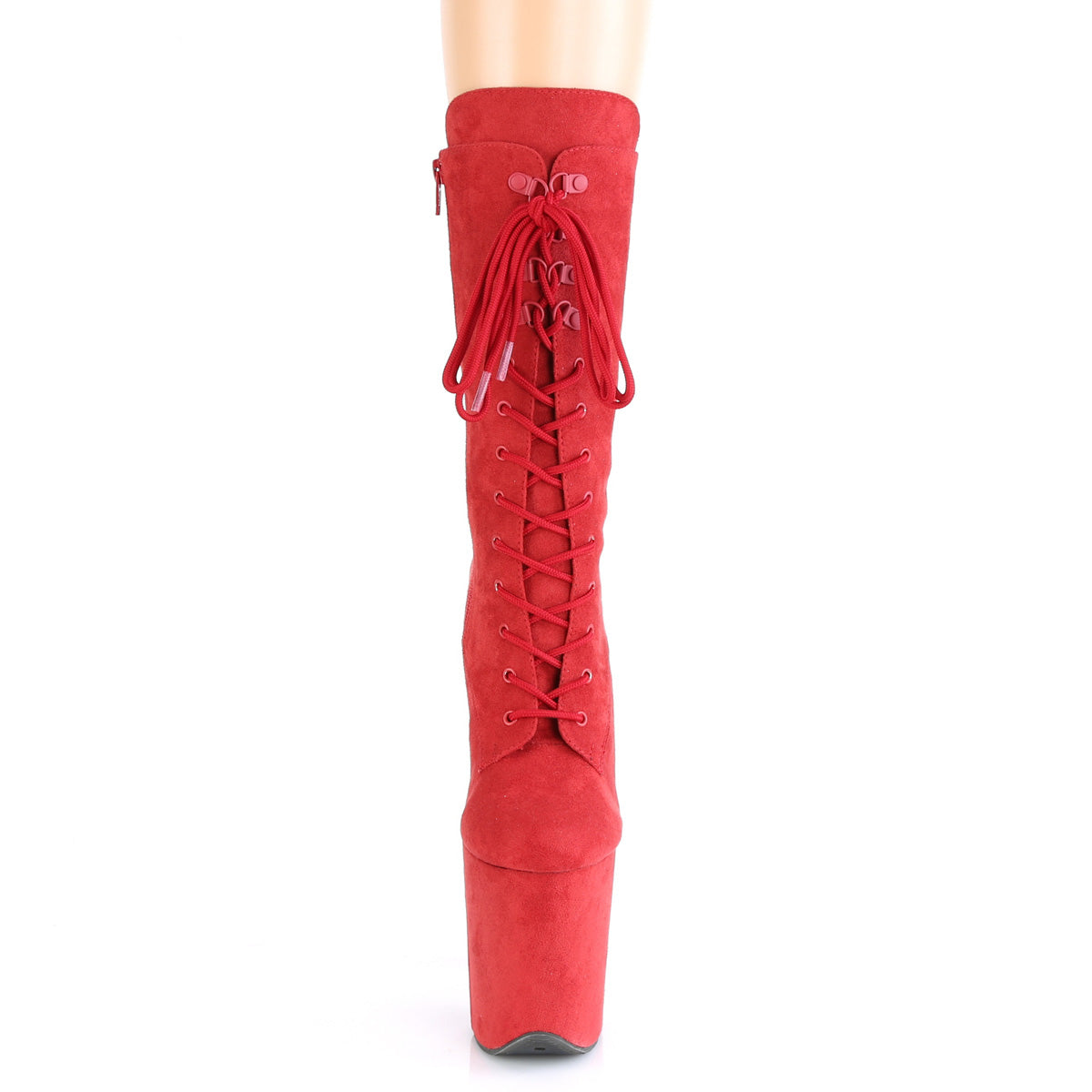 FLAMINGO-1050FS Pleaser 8 Inch Heel Red Pole Dancer Platform-Pleaser- Sexy Shoes Alternative Footwear