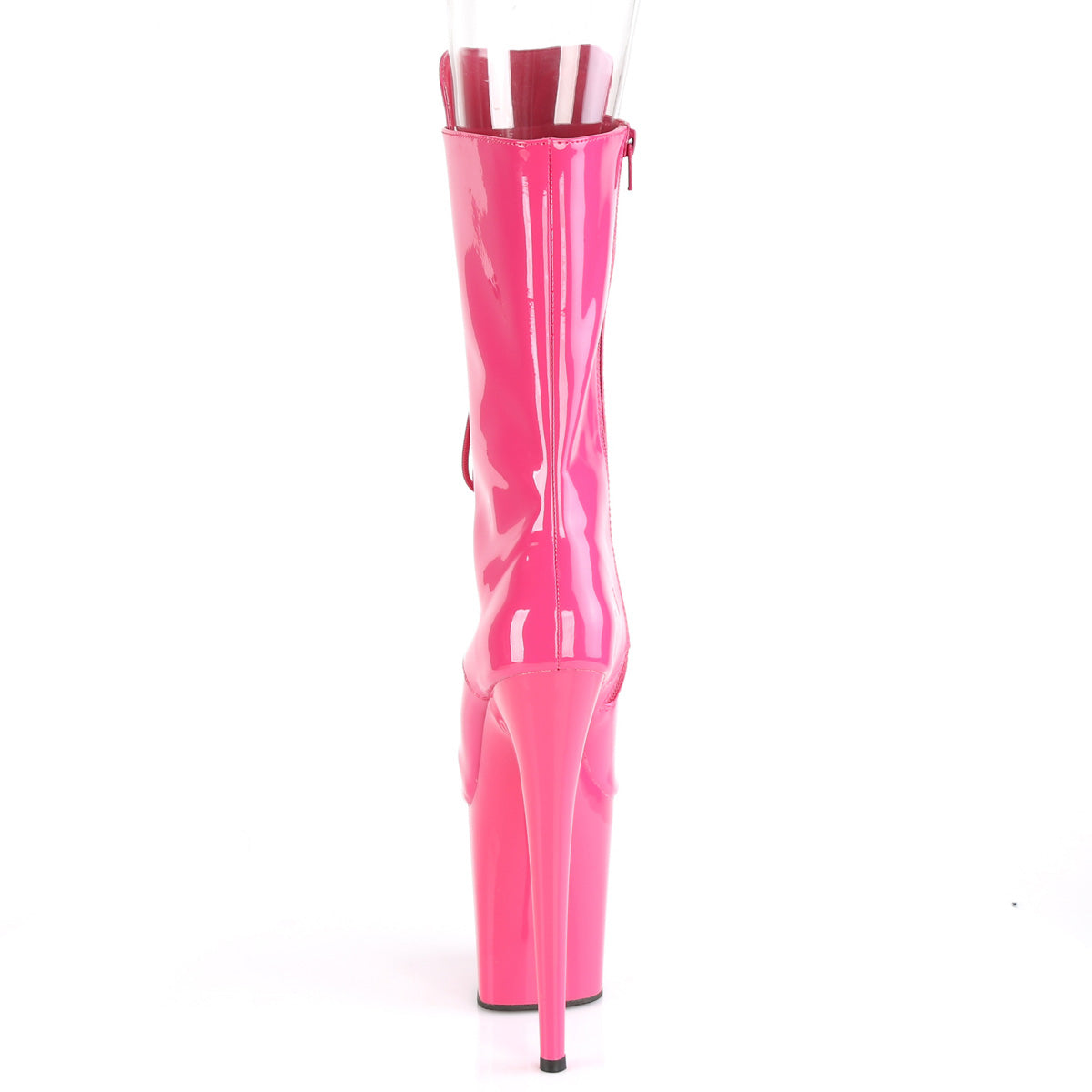 FLAMINGO-1051 8" Heel Hot Pink Patent Pole Dancing -Pleaser- Sexy Shoes Fetish Footwear