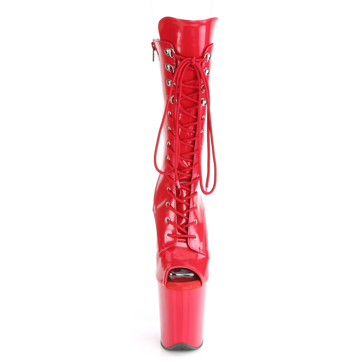 FLAMINGO-1051 Pleaser 8 Inch Heel Red Pole Dancing -Pleaser- Sexy Shoes Alternative Footwear