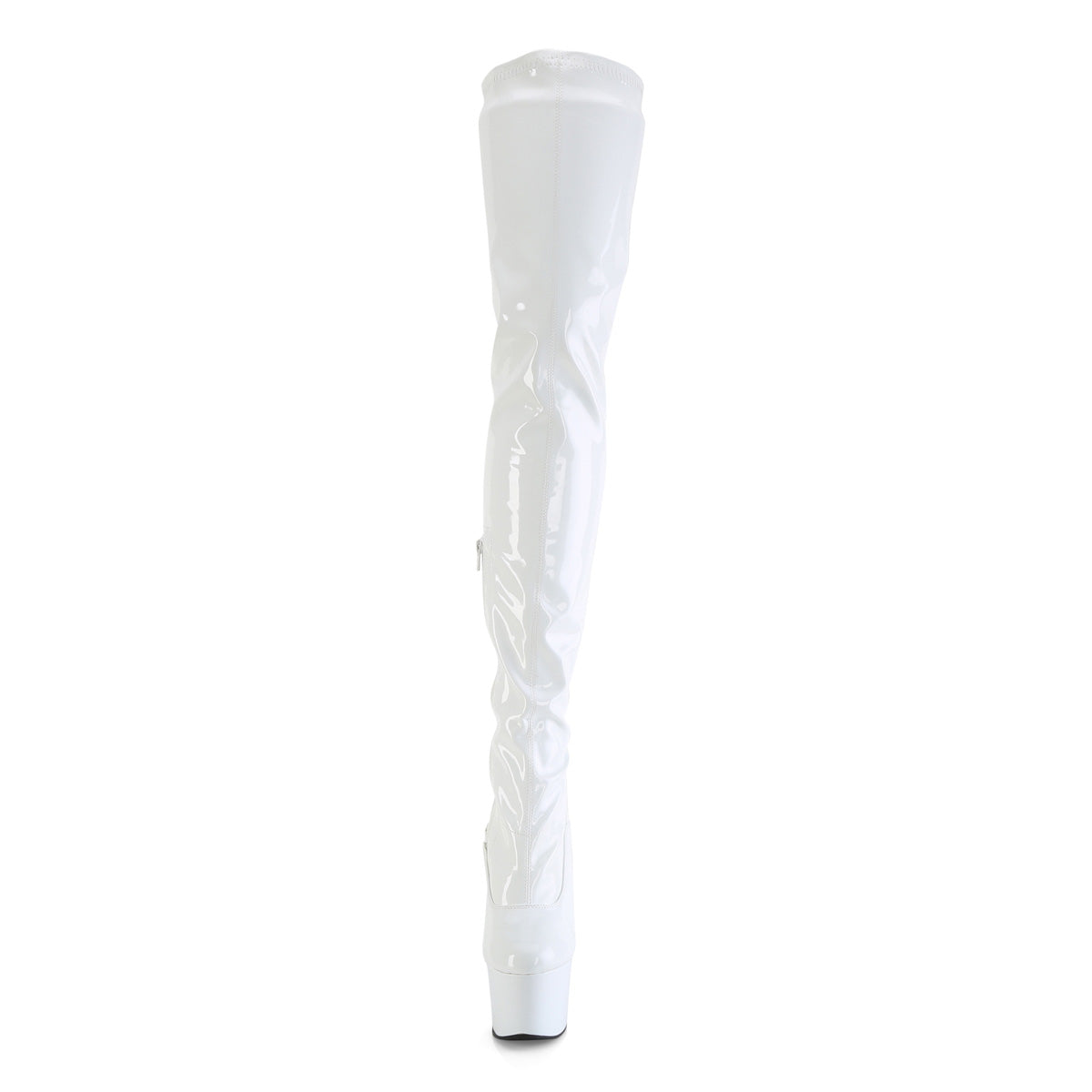 flamingo 3000 pleaser sexy footwear wht str pat wht