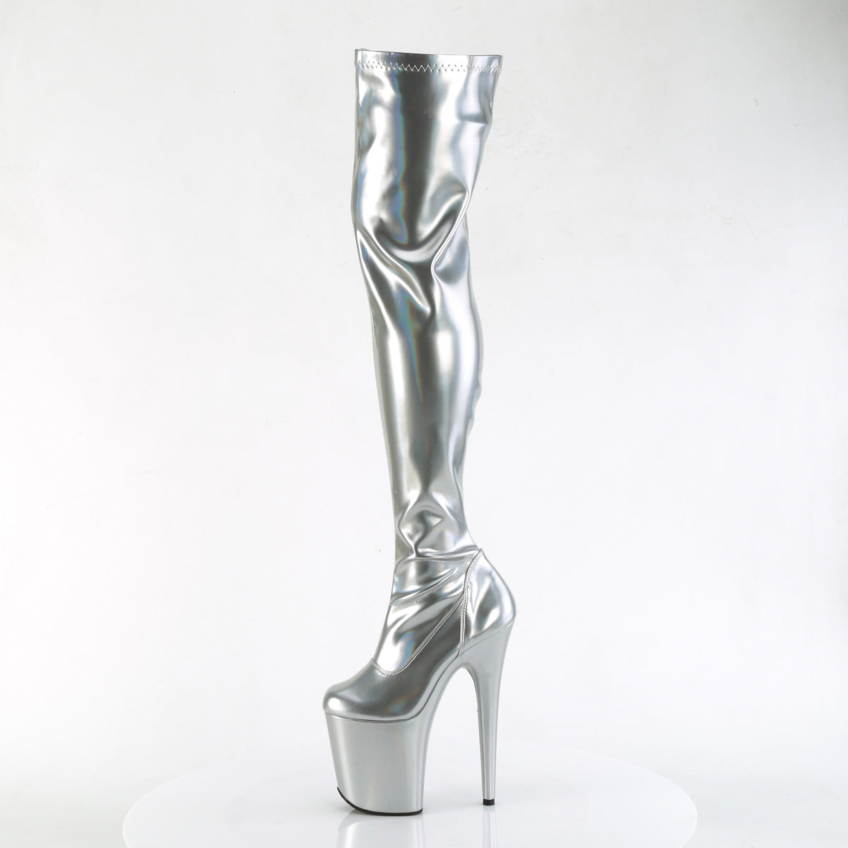 flamingo 3000hwr pleaser sexy footwear wht str holo wht holo
