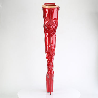 FLAMINGO-3020GP Pleaser Red Exotic Dancing Thigh High boots