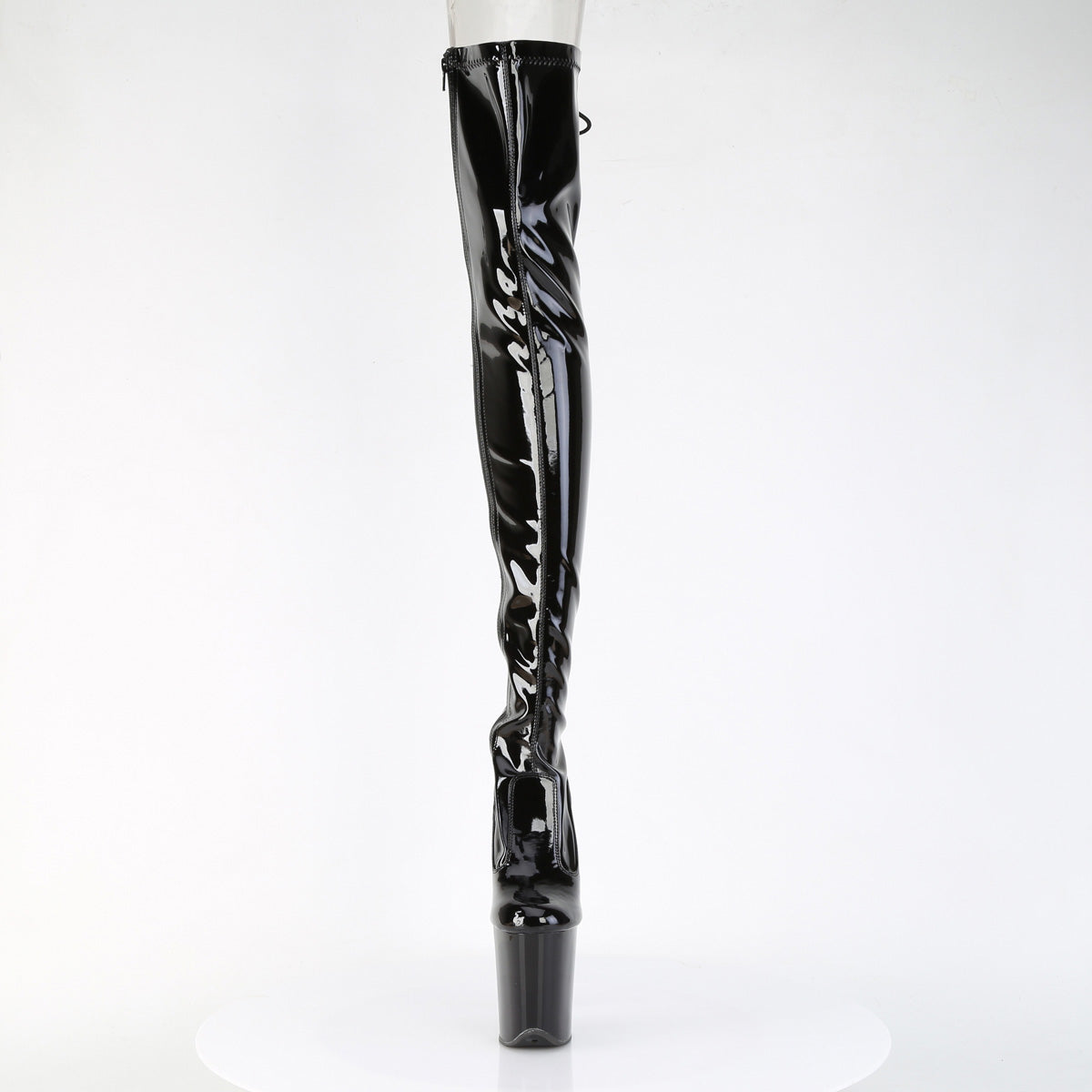 flamingo 3850 pleaser pole dancing shoes blk str pat blk
