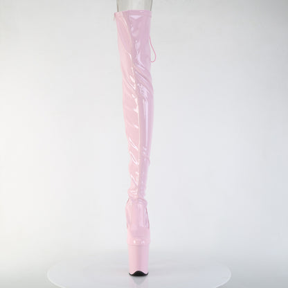 FLAMINGO-3850 Baby Pink Pleaser Pole Dancing Thigh Boots