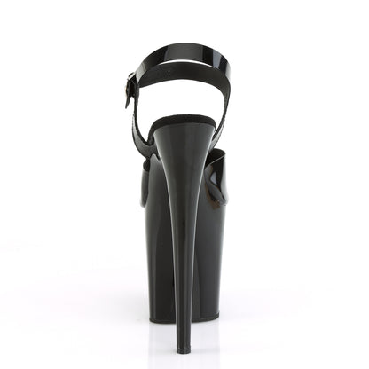 FLAMINGO-808N Pleaser 8" Heel Black Pole Dancing Platforms-Pleaser- Sexy Shoes Fetish Footwear