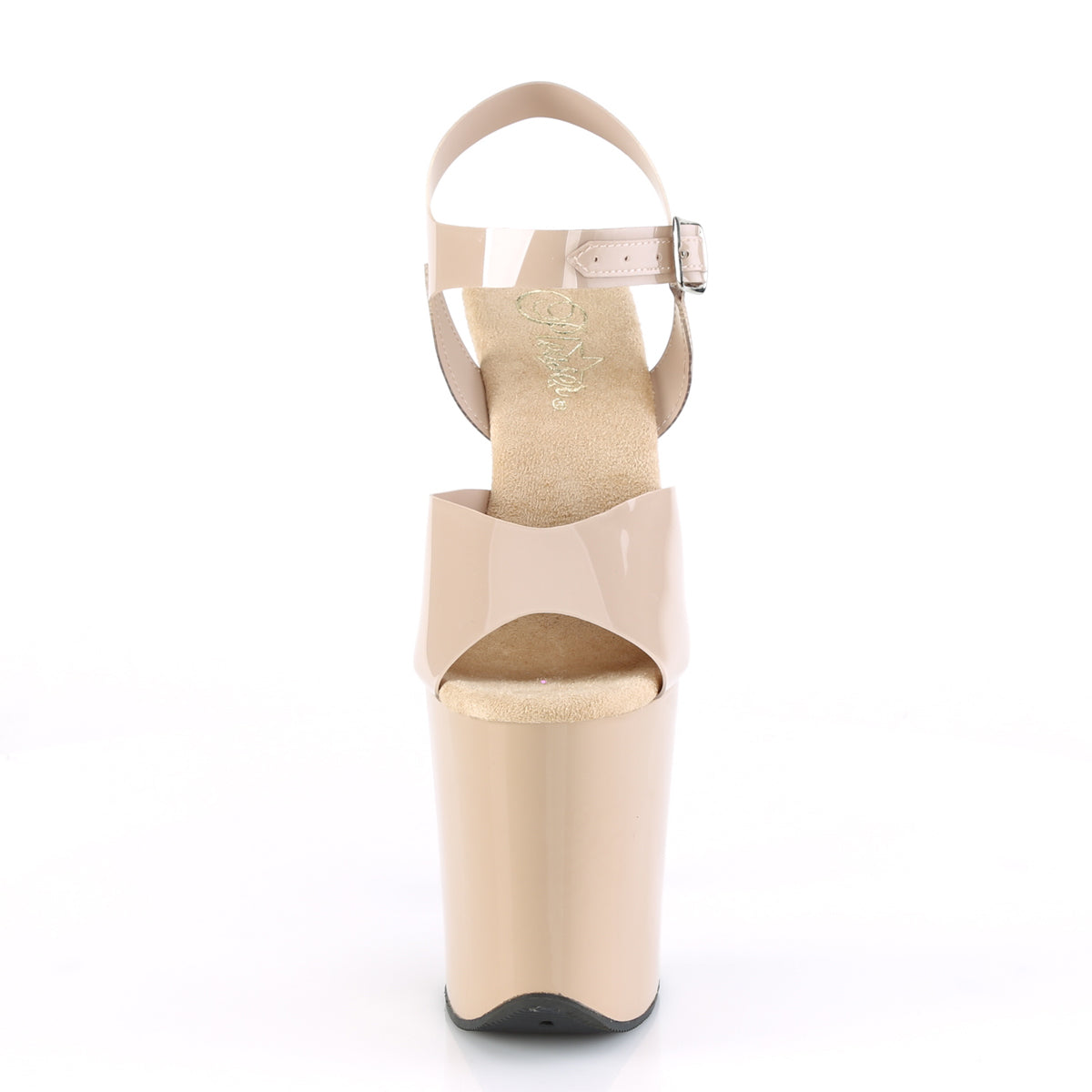FLAMINGO-808N 8" Heel Cream (Jelly-Like) Pole Dancer Shoes-Pleaser- Sexy Shoes Alternative Footwear
