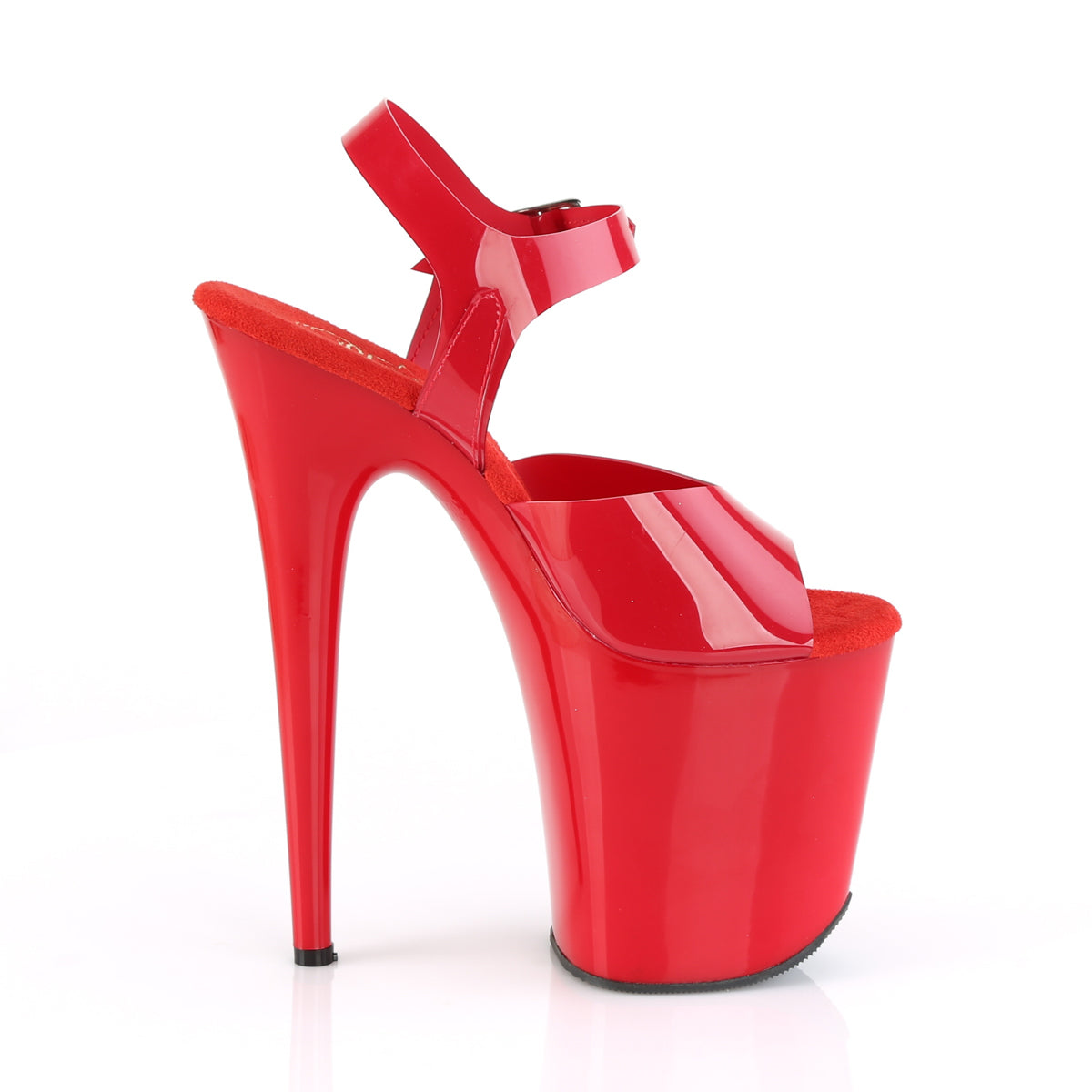 FLAMINGO-808N Pleaser 8 Inch Heel Red Pole Dancing Platforms-Pleaser- Sexy Shoes Fetish Heels