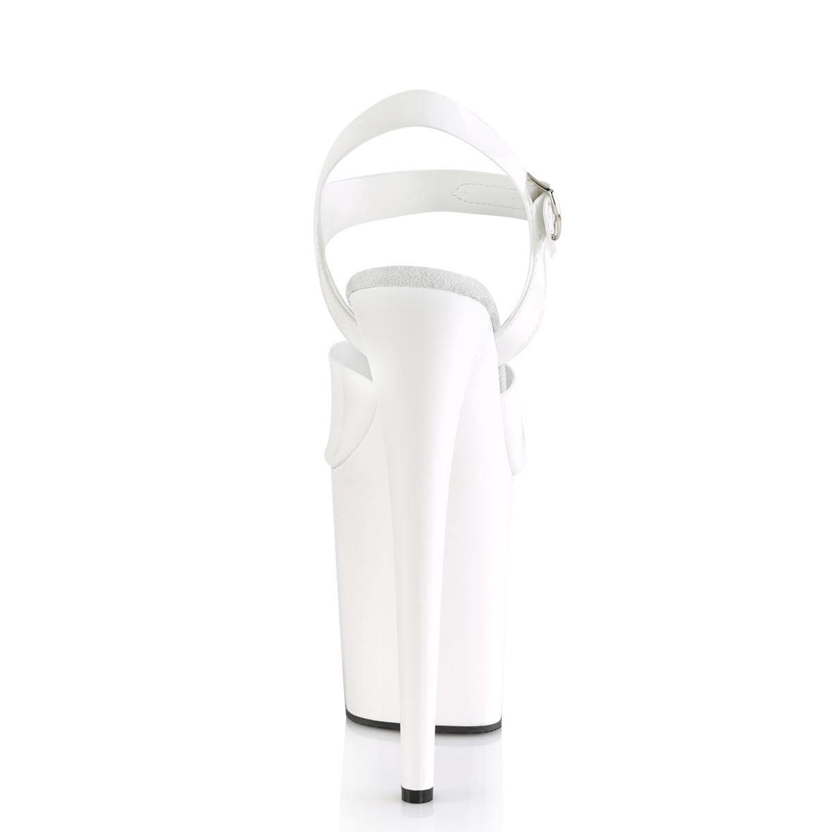 FLAMINGO-808N Pleaser 8" Heel White Pole Dancing Platforms-Pleaser- Sexy Shoes Fetish Footwear