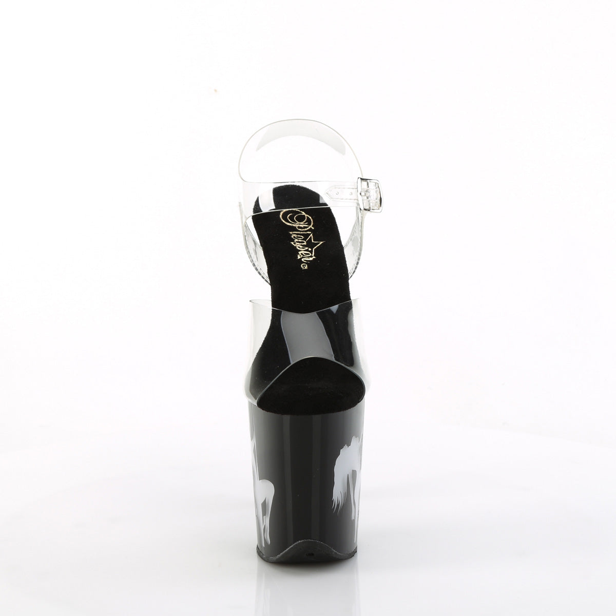 flamingo 808nlsg pleaser clear black multi shoes